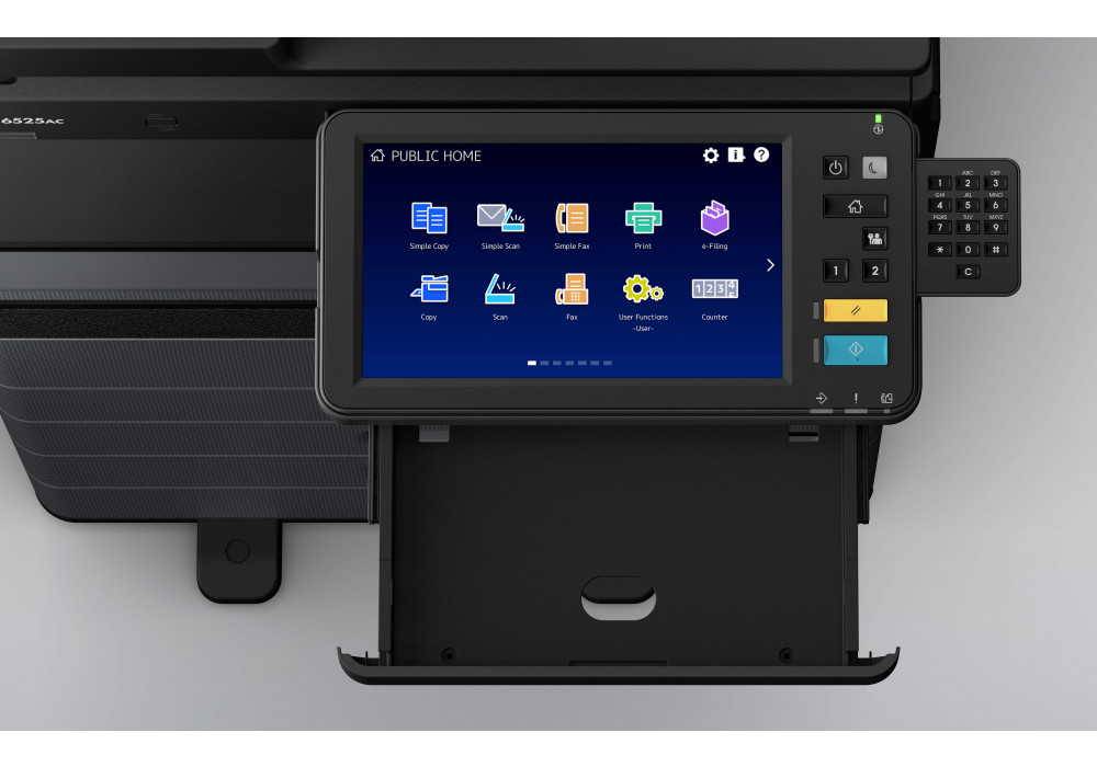 Control Panel 10key tray open